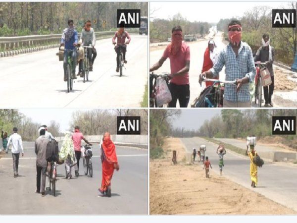 गोद में एक साल का बच्चा लिए पति- पत्नी साइकिल से निकल पड़े मध्य प्रदेश, यह फिल्मी कहानी नहीं बल्कि हकीकत