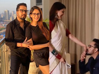 Mika Singh with Chahat Khanna Mika Singh with Chahat Khanna