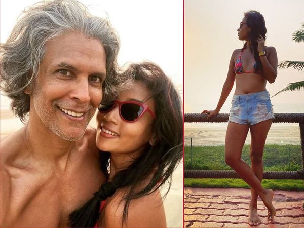 Milind Soman nude photo controversy Actor Share new Pic With wife Ankita Konwar 