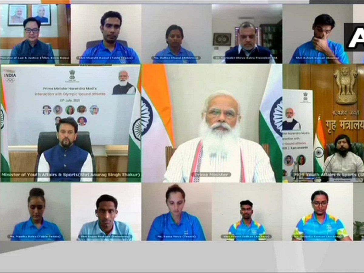 प्रधानमंत्री मोदी ने टोक्यो जाने वाले खिलाड़ियों से की बातचीत, सचिन तेंदुलकर का उदाहरण दिया
