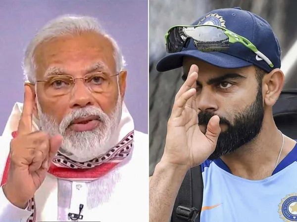 pm modi and virat kohli