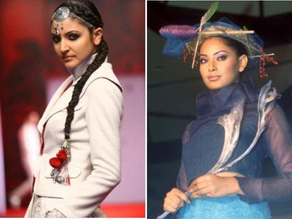 Unseen old pictures of bollywood actress from modelling days ramp deepika padukone priyanka chopra anushka sharma 