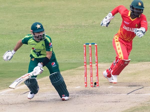 Mohammad Rizwan against Zimbabwe in first T20I