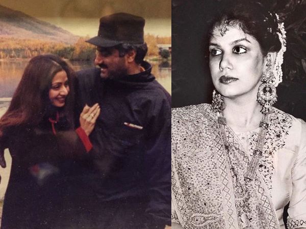 Sridevi with Boney Kapoor and Mona Shourie