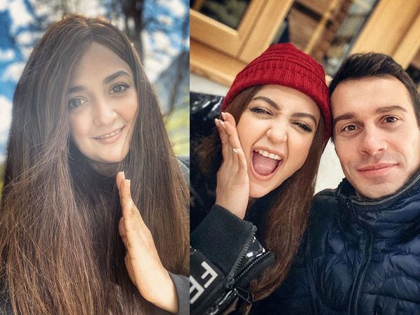 Monali Thakur with husband