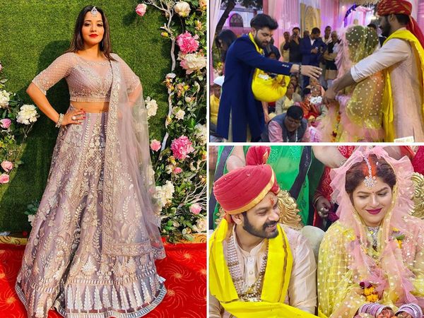 Monalisa looks Hot in Nanad Aka Sister in law riya singh wedding Ceremony