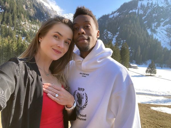 Gael Monfils and Elina Svitolina
