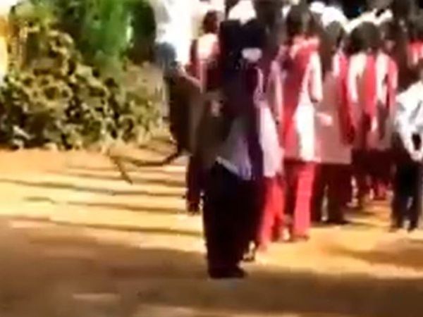 Monkey funny video monkey kick to girl viral video in hindi