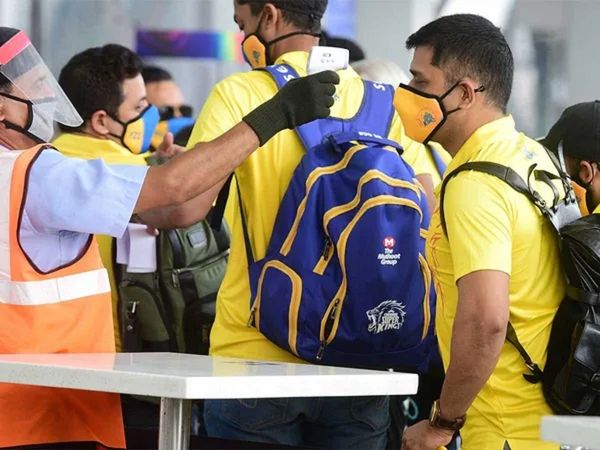 covid 19 test on chennai super kings players