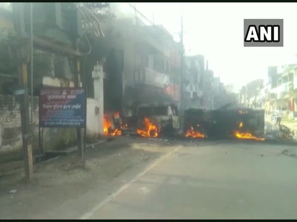 Unidentified persons cause arson at SDO & SP office in Munger