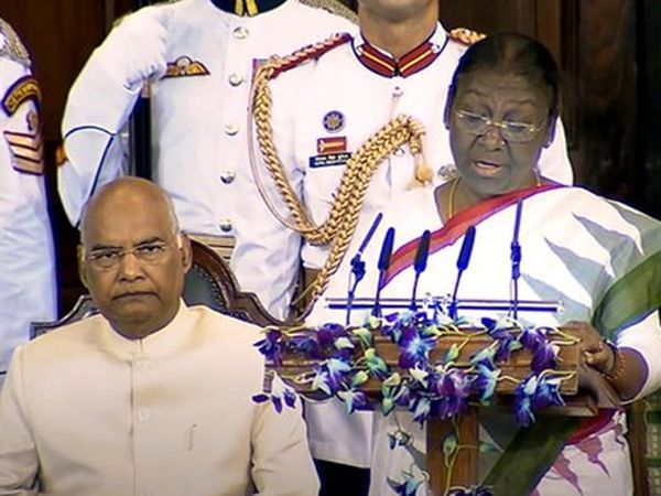 President Draupadi Murmu's first speech in hindi says poor in India can also dream