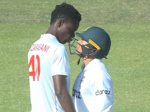Taskin Ahmed and Blessing Muzurabani fight on pitch