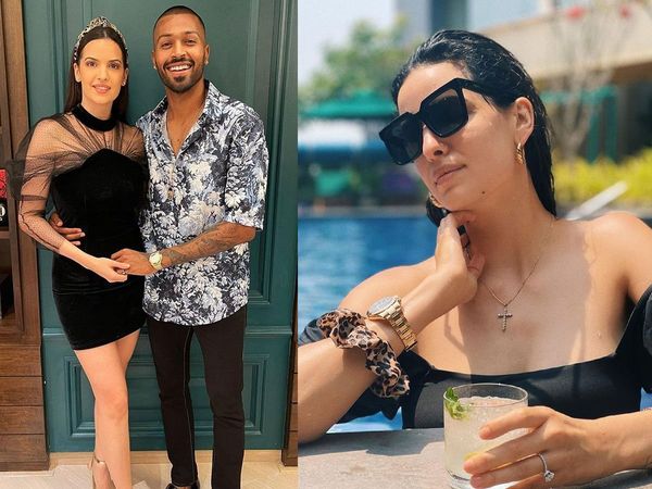 Natasa Stankovic with Husband Hardik Pandya