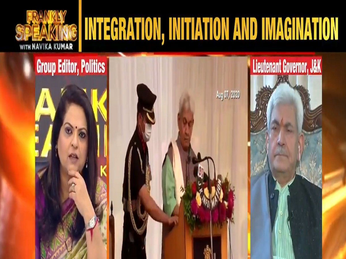 केंद्र सरकार और जम्मू कश्मीर के दलों में अविश्वास नहीं, खास बातचीत में बोले उप राज्यपाल मनोज सिन्हा