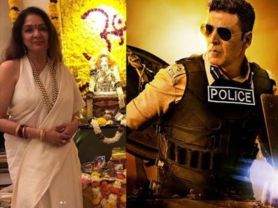 Neena Gupta and Akshay Kumar