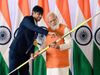 PM Narendra Modi with Neeraj Chopra