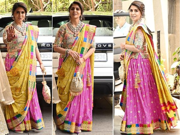 Neetu Kapoor mesmerizing Looks for Ranbir Kapoor wedding: Evergreen beauty choose multicolor lehenga for this occasion