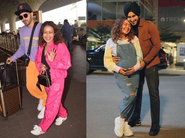 Neha Kakkar with husband Rohanpreet Singh