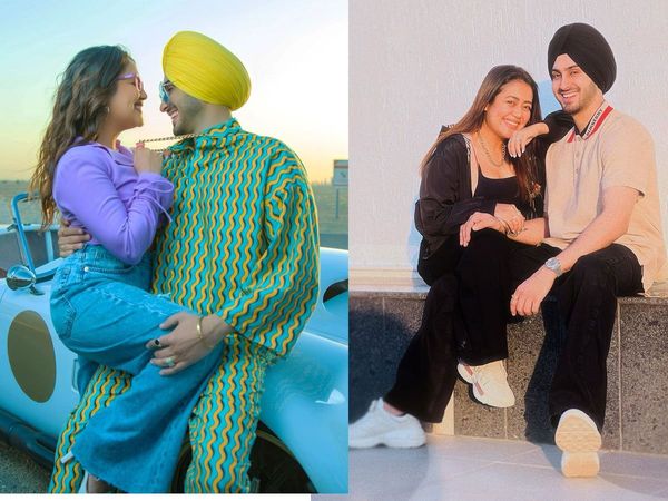 Neha Kakkar with Husband Rohanpreet Singh