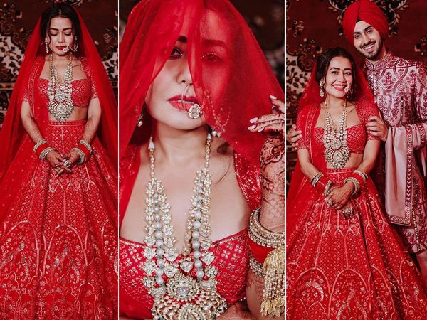 Neha kakkar Rohanpreet Singh Official Wedding Pictures Shared Check Bride And Groom Look