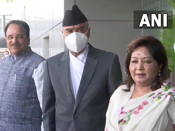 Nepal Prime Minister Sher Bahadur Deuba arrives in India on three-day visit