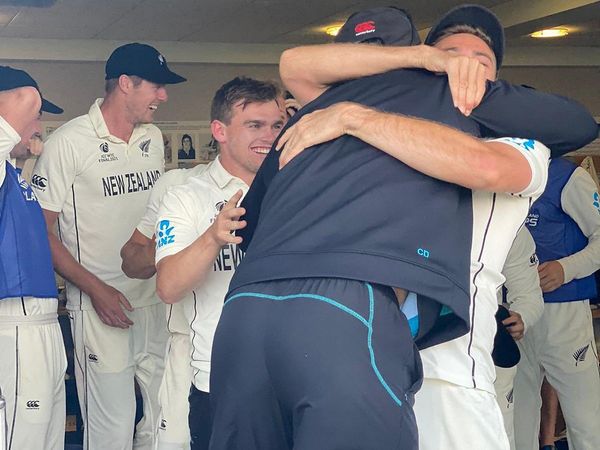 New Zealand cricket team celebrate WTC Final victory