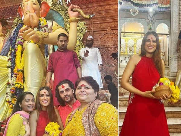 Jhalak Dikhhla Jaa 10: Nia Sharma seek blessings from Lalbaugcha Raja ahead of their TV show - 