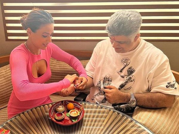 Raksha Bandhan 2022: Nia Sharma ties rakhi to Ek Hazaaron Mein Meri Behna Hai producer Siddharth P Malhotra- 
