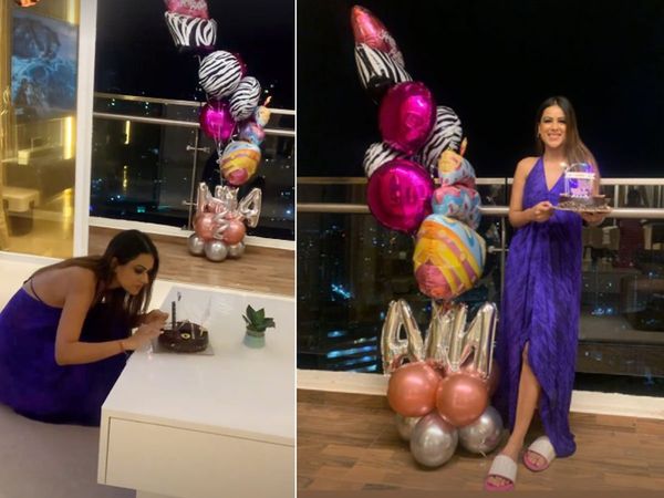 Nia Sharma birthday bash TV Actress midnight celebration inside photos