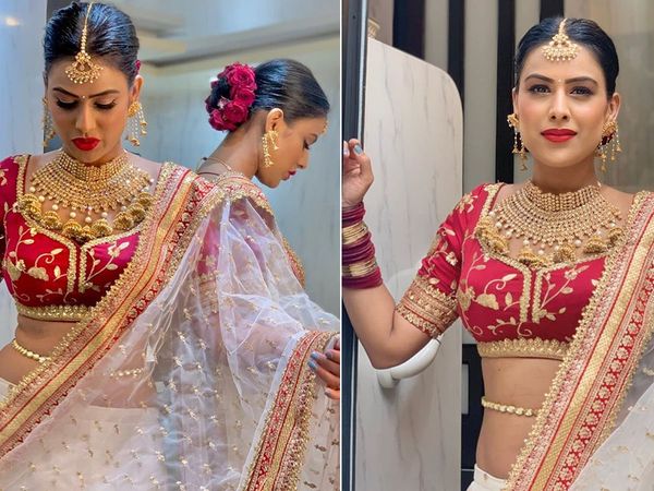 Nia Sharma Aka brinda naagin 4 Traditional dulhan Look For upcoming Episode Since 18 july