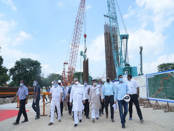 गंगा उद्वह योजना के प्रथम फेज का सीएम नीतीश कुमार ने किया स्थलीय निरीक्षण, गया, नवादा पटना की बुझेगी प्यास