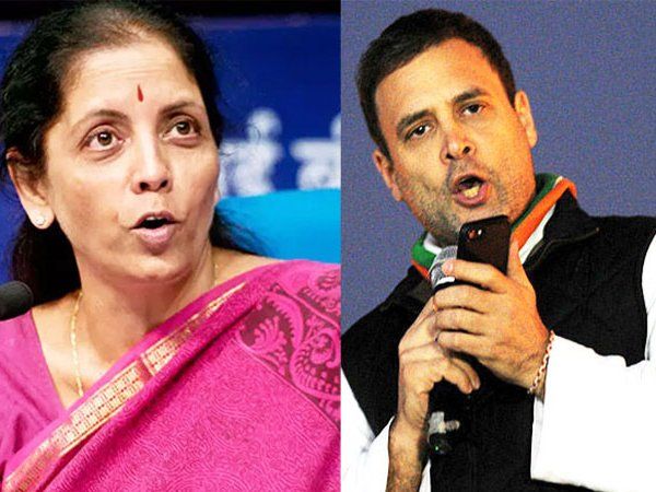 Nirmala Sitharaman _rahul gandhi