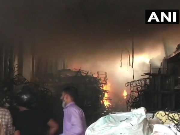 Fire breaks out at a toy manufacturing factory in Noida's Sector 63 