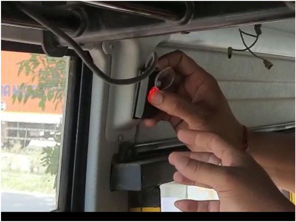 panic button will be installed in noida school buses