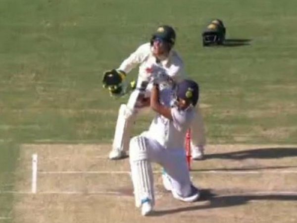 washington sundar's don't look shot