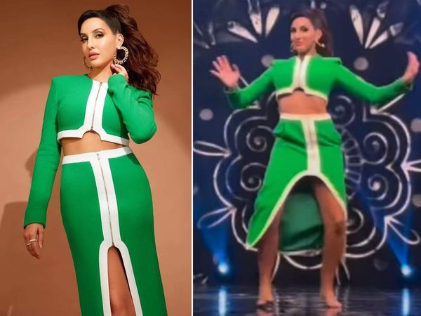 Nora Fatehi Lavani dance on the Set Of Dance Deewane Juniors watch Video- 