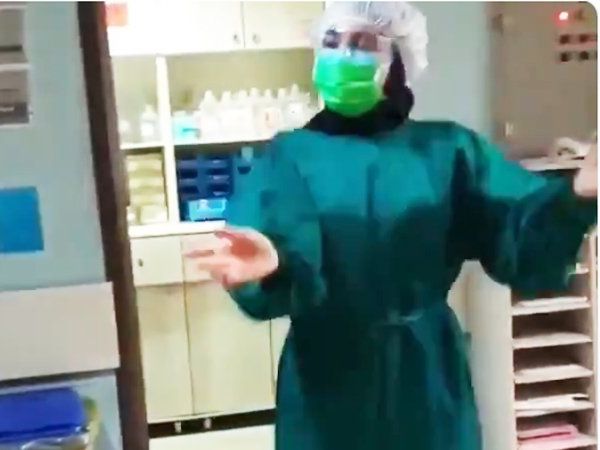 nurse dance viral video