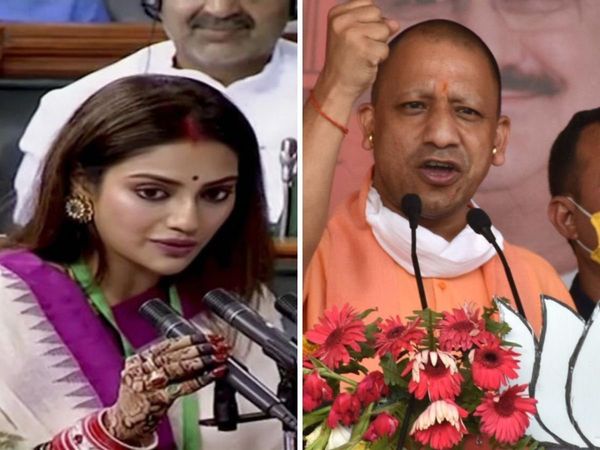TMC MP Nusrat Jahan's Attack As UP CM Yogi Adityanath Campaigns In Bengal