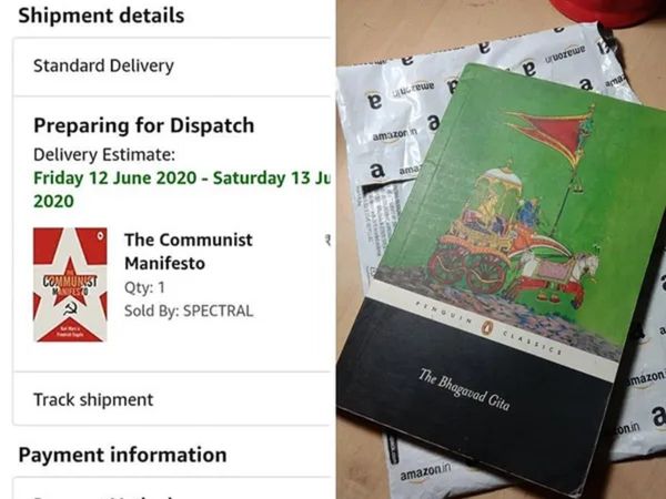 Man orders 'Communist Manifesto' on Amazon, gets Bhagavad Gita