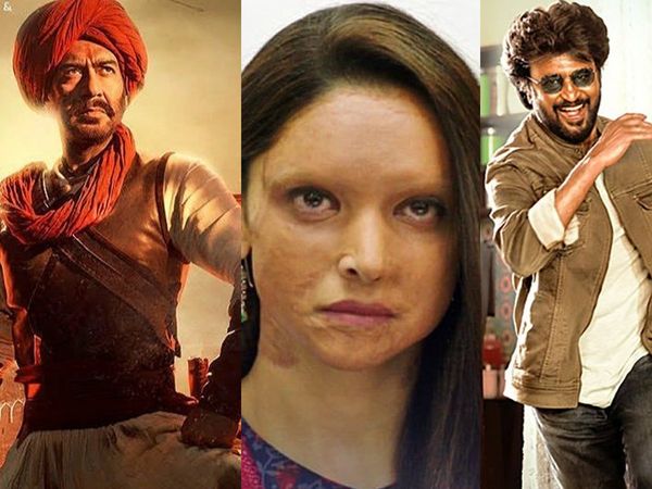 Chhapaak vs Tanhaji vs Darbar: असल कहान‍ियों पर बनी हैं दोनों फ‍िल्‍में, पहले द‍िन कौन जीतेगी बॉक्‍स ऑफ‍िस की जंग 