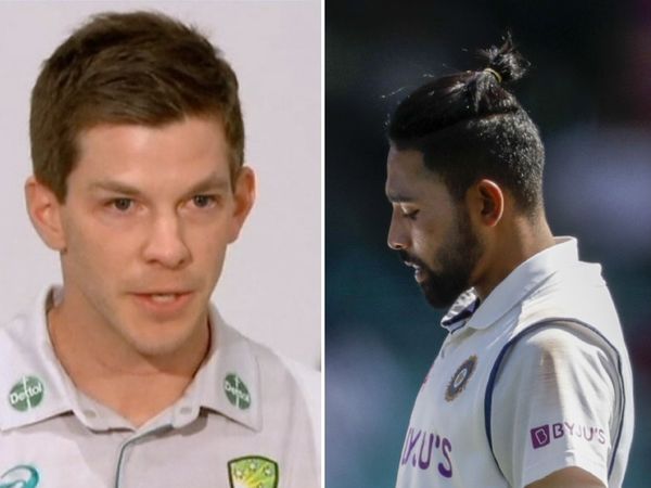 tim paine and mohammed siraj