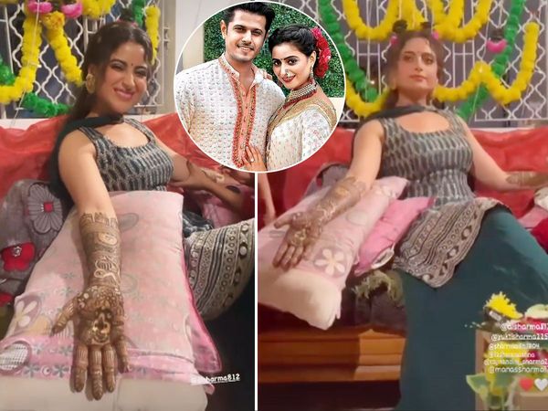Ghum Hai Kisikey Pyaar Meiin Pakhi Aka Aishwarya Sharma Mehendi Ceremony Videos check neil bhatt Wedding photos
