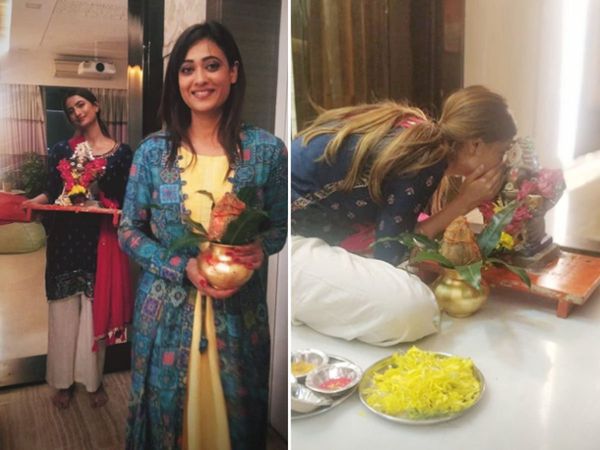 Palak Tiwari Ganpati Visarjan With Mother Shweta Tiwari Check Bid Adieu To Bappa Pictures