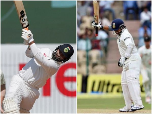 Rishabh Pant and Sachin Tendulkar