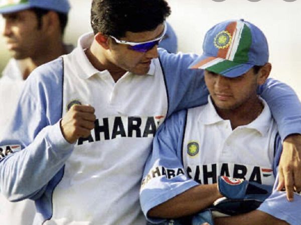 Parthiv Patel and Sourav Ganguly