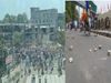 A clash broke out between khalistani supporters and shiv sena workers near in Patiala Punjab 