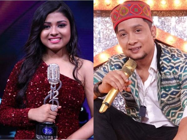 Indian Idol winner pawandeep rajan and runner-up arunita kanjilal romantic video goes viral, pawandeep rajan and arunita kanjilal romantic video 