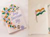 How to make a greeting card Republic day: