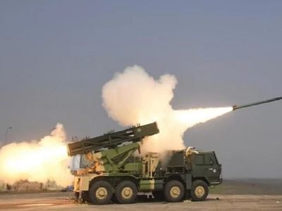 Extended Range Pinaka Rocket successfully tested at Pokhran range. Watch here Extended Range Pinaka Rocket successfully tested at Pokhran range. Watch here