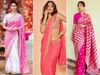 How to carry pink saree like bollywood stars, pink sarees photos, pink saree style tips, pink sarees inspired by bollywood actress 